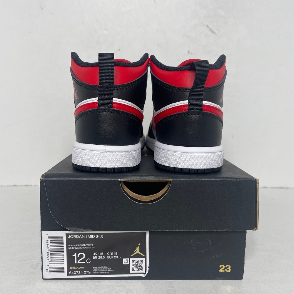 Nike Air Jordan 1 Retro Mid PS “Bred Toe” 2022 - Picture 4 of 4